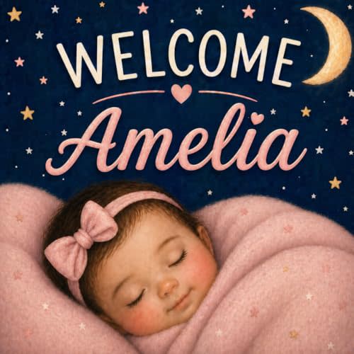 Welcome, Amelia: A Story of Love, Joy, and New Life: A Personalized New Baby Keepsake Book for Girls Named Amelia – A Meaningful Gift for Baby ... Hearts Personalized Name Series (Amelia))