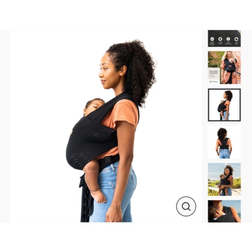 Easy-Wrap Carrier by Petunia Pickle Bottom - Black Eyelet