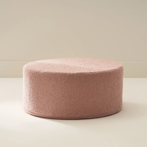 Mauve Ottoman | Boucle
