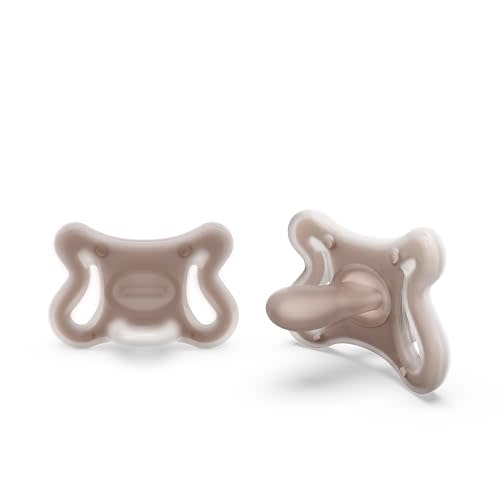 Suavinex Zero Zero Silicone Baby Pacifier w/SX Pro Physiological Pacifier Nipple (0-6M), 2Pk, Deep