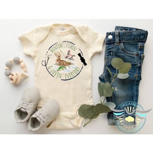 Huntin' Fishin' & Lovin' Everyday Hunting Onesies® - Etsy