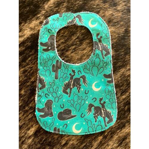 Western Bib/burp Set