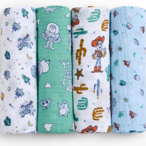 aden + anais Disney™ Toy Story essentials cotton muslin swaddles 4 pack