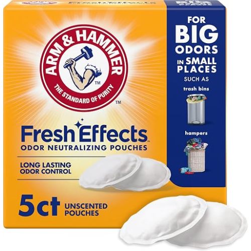 ARM & HAMMER Fresh Effects Odor Neutralizing Baking Soda Pouches, 5 Count