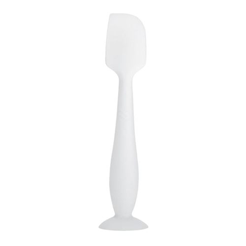 Baby Diaper Cream Spatula, Silicone Nappy Rash Cream Applicator with Suction Cup, Baby Diaper Rash Cream Applicator, Diaper Cream Brush, Soft Baby Bottom Diaper Spatula for Babies - White