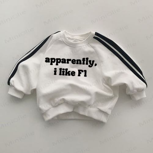 APPARENTLY I LIKE F1 Baby White Sweatshirt