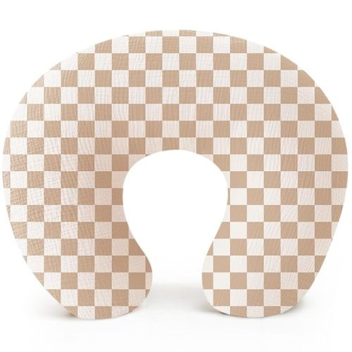 Konssy Muslin Nursing Pillow Covers, 100% Cotton Soft & Adorable Covers for Breastfeeding Pillows, Slipcovers for Newborn Baby Boys & Girls