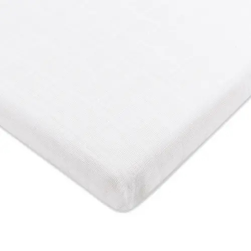Babyletto All-Stages Midi Crib Sheet in GOTS Certified Organic Muslin Cotton