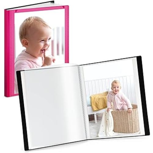 CRANBURY Small Photo Album 4x6 (Pink) - 2-Pack