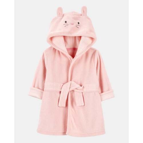 Baby Bunny Hooded Terry Robe - Pink | Carter's