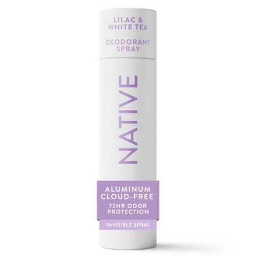Native Spray Deodorant for Women & Men - Lilac & White Tea - Aluminum-Free 3.5oz: Paraben-Free, Vegan, Normal Skin, Under Arm