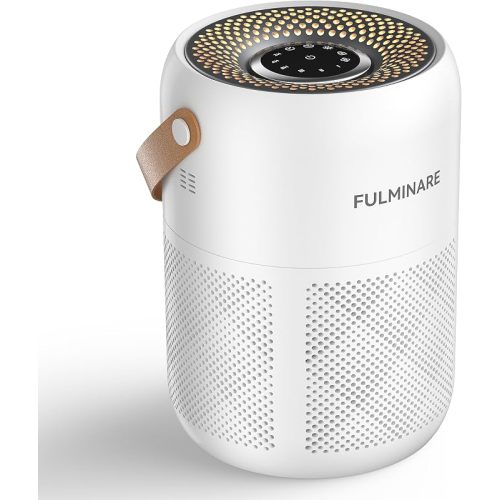 FULMINARE Air Purifiers for Home Bedroom Up to 680 Ft² （White)