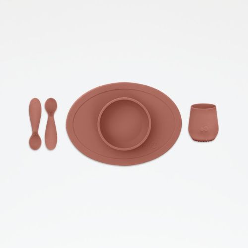 ezpz First Foods Baby Plate Set Sienna