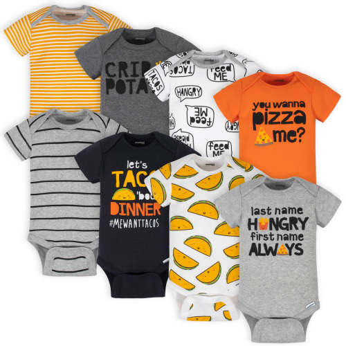 Taco Baby Onesies® Brand Bodysuits 8-Pack for Boys – Gerber Childrenswear