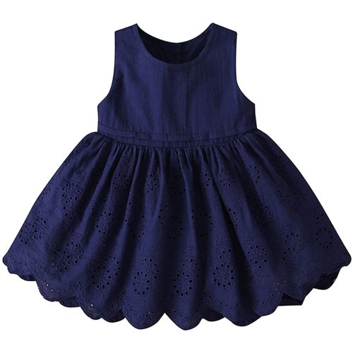 Toddler Baby Girl Sun Dress Embroideries Floral Summer Seaside Beach Dress Overall Outfits Onepiece