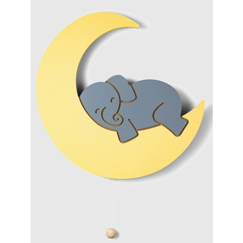 LumiDreams Wall Light Elephant on Moon