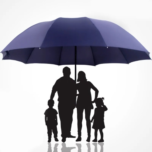 Umbrella Oversized Folding Umbrella Fall 2025 Windproof Durable Rain Protection