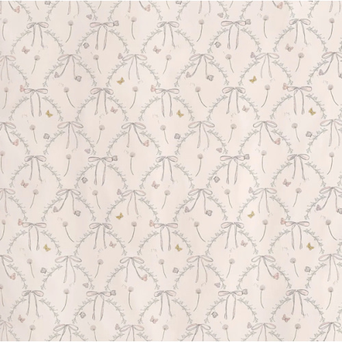 Bows & Butterfly Kisses Crib Sheet - Pink