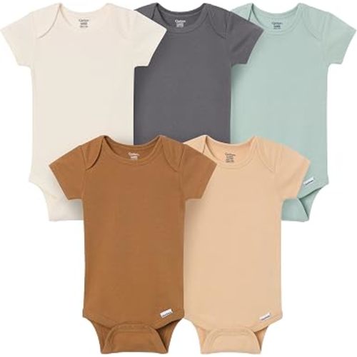 Gerber Baby Boys & Girls 5-Pack Solid Onesies Bodysuits