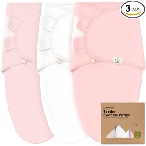 KeaBabies 3-Pack Organic Baby Swaddles for Newborns, Infant (Candy, 0-3M) | Baby Girls, Boys, Soft Organic Cotton, Newborn Swaddle Sleep Sack, Nursery Swaddling Blankets