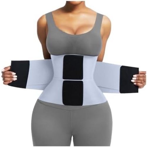 FeelinGirl Waist Trainer Belt Waist Cincher Trimmer Ab Belt Tummy Control Body Shaper with Triple Wrap Women and Men