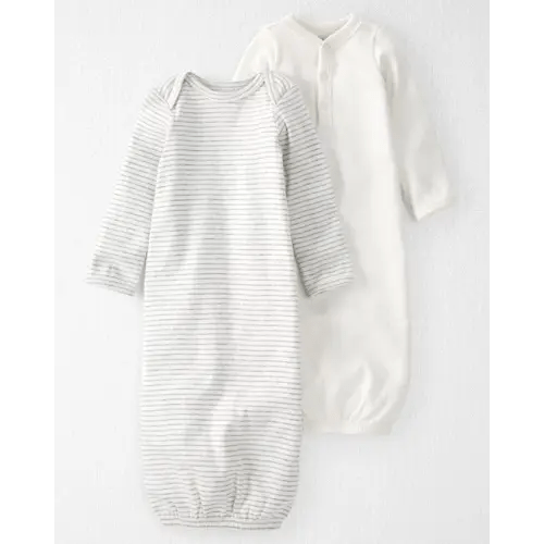 Baby 2-Pack Organic Cotton Rib Sleeper Gowns - Little Planet | Carter's
