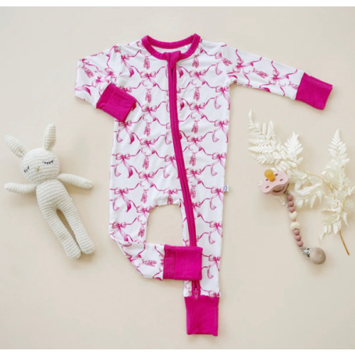 Twinkle Toes and Pink Bows Zippie Jammie