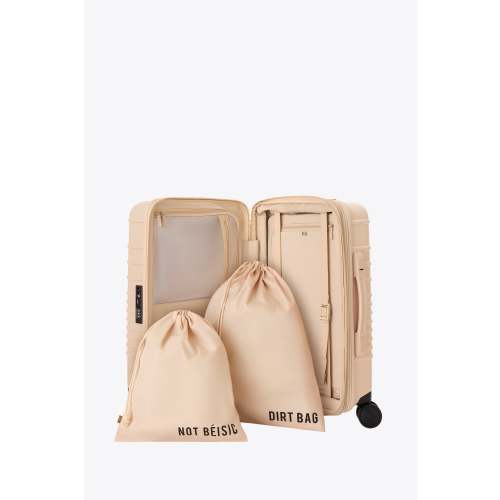 BÉIS 'The Carry-On Roller' in Beige - 21" Carry On Rolling Luggage & Suitcase