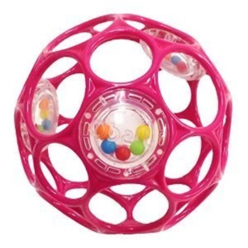 Oball Rattle Ball - Pink | The Baby Cubby