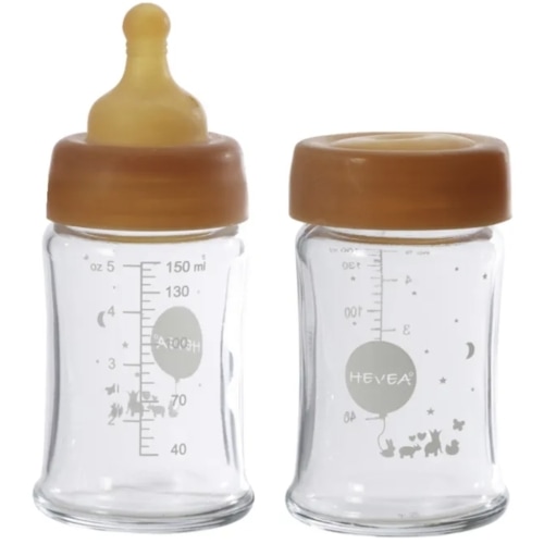 Wide Mouth Glass Bottles - Slow Flow - Set of 2