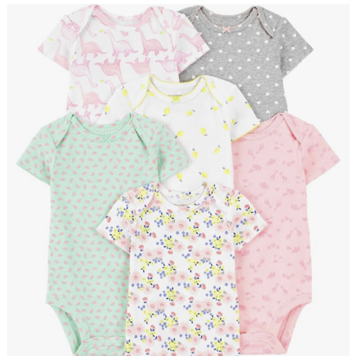 Simple Joys by Carter's Baby-Girls 6-Pack Short-Sleeve Bodysuit