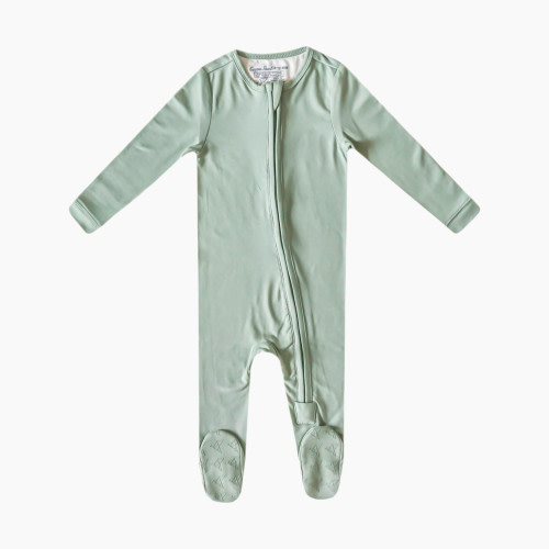 Copper Pearl Zip-Up Footie - Briar, 6-12m