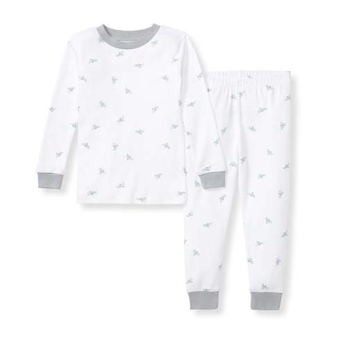 Golden Bee Organic Cotton Two-Piece Pajamas - Quarry – Burt's Bees Baby