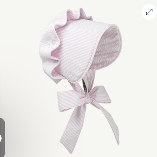 Beaufort Bonnet - Pink Savannah Seersucker