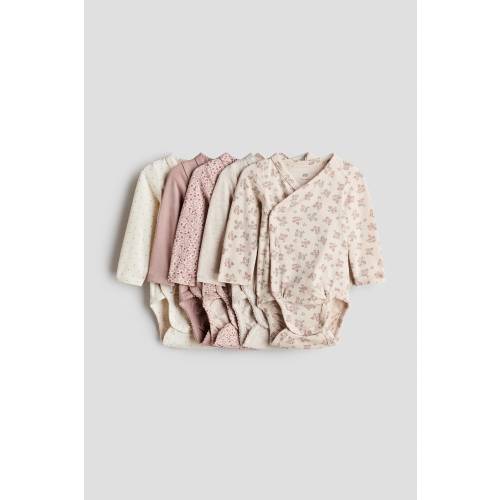 5-PACK WRAPOVER BODYSUITS