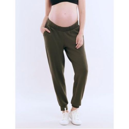 Women's Under the Belly Side Pockets Scuba Jogger | Motherhood Maternity
