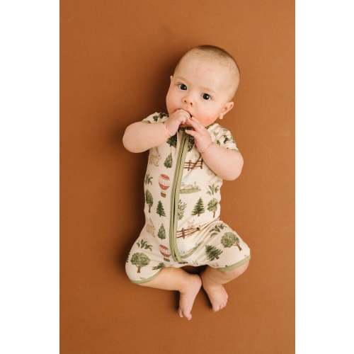 Woodland Countryside Bamboo Short Romper