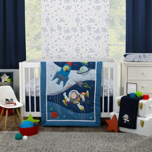 Disney NoJo Disney Toy Story Outta This World Daniel Fitted Crib Sheet | Wayfair