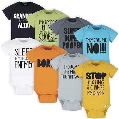 Onesies Brand Baby 8-pack Short Sleeve Mix & Match Bodysuits