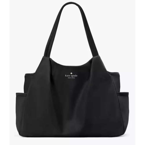 Kate Spade Chelsea Large Baby Diaper Bag Tote in Black with Changing