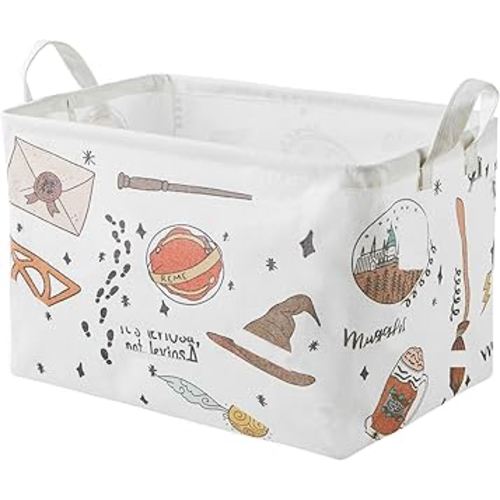 Nursery Decor,Baby Laundry Large Hamper Basket Foldable With Waterproof Pe Coating,Magic Dirty Clothes Basket for Kids,Bedroom,Bathroom Set,Toy Bin,Boys and Girls Birthday Gifts (Square)