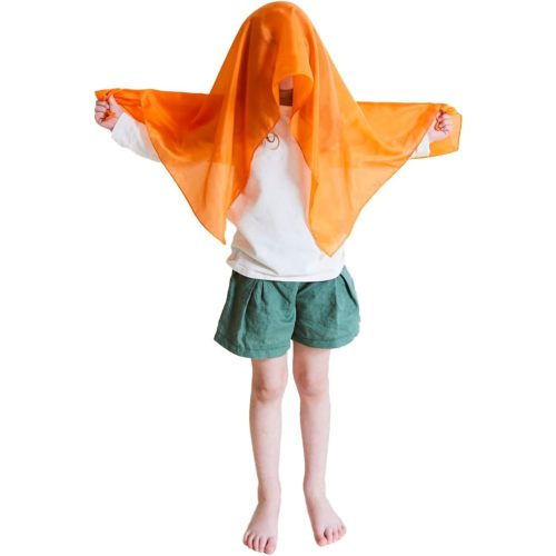 Sarah's Silks Playsilk - 100% Real Silk, Hand Dyed, Bright Colored Play Scarves | Montessori and Waldorf Toys for Dress up, Imaginative, and Pretend Play (35" x 35")