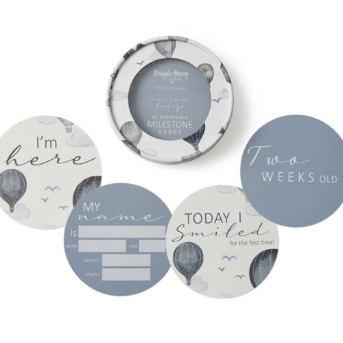 Cloud Chaser & Indigo Milestone Cards | Snuggle Hunny