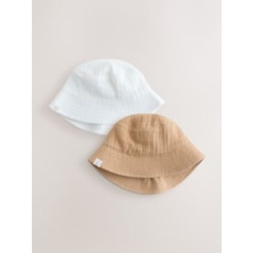 Buy Neutral Crinkle Baby Bucket Hats 2 Pack from Next USA