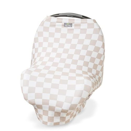 Itzy Ritzy 4-in-1 Nursing Cover, Car Seat & Stroller Cover (Checkerboard)