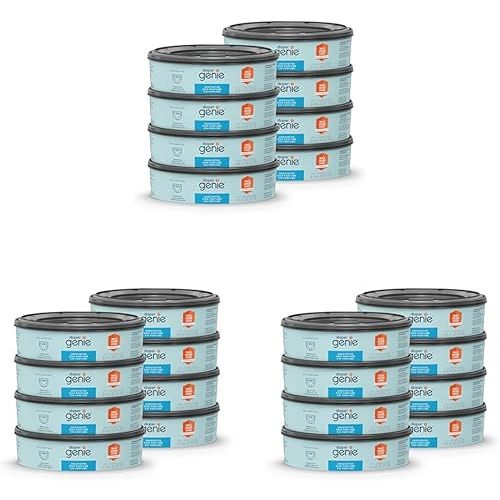 Diaper Genie Bags Refills 270 Count with Max Odor Lock | Holds Up to 2160 Newborn Diapers (Pack of 24)