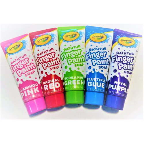 Crayola Bathtub Finger Paints, Multicolor, 5 Count Pack