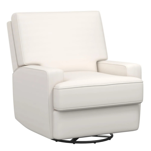 White linen - Mack & Milo™ Abingdon Upholstered Swivel Reclining Glider & Reviews | Wayfair