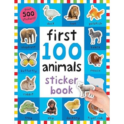 First 100 Animals Stickers Book: 500 Stickers