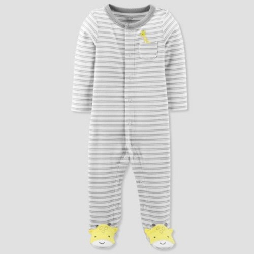 Babys' Stripe Giraffe Sleep N' Play - Just One You; made by carter's Gray 3M